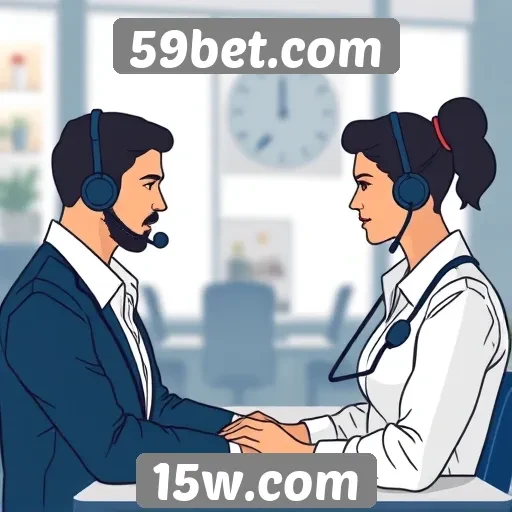 Avaliação de suporte ao cliente no site 59bet.com